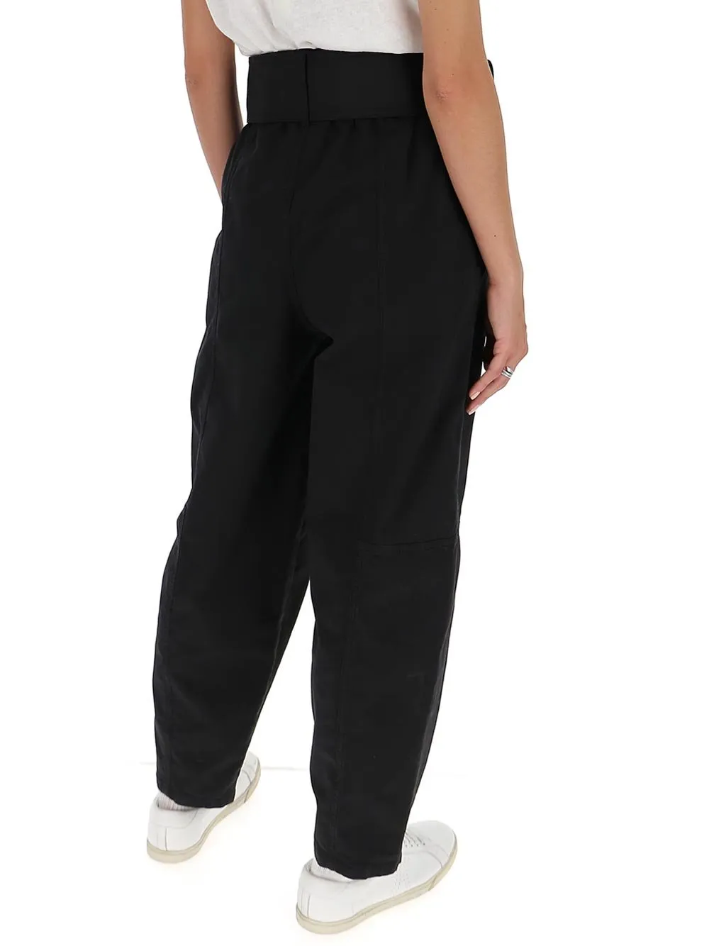 High-Waisted Belted Pants