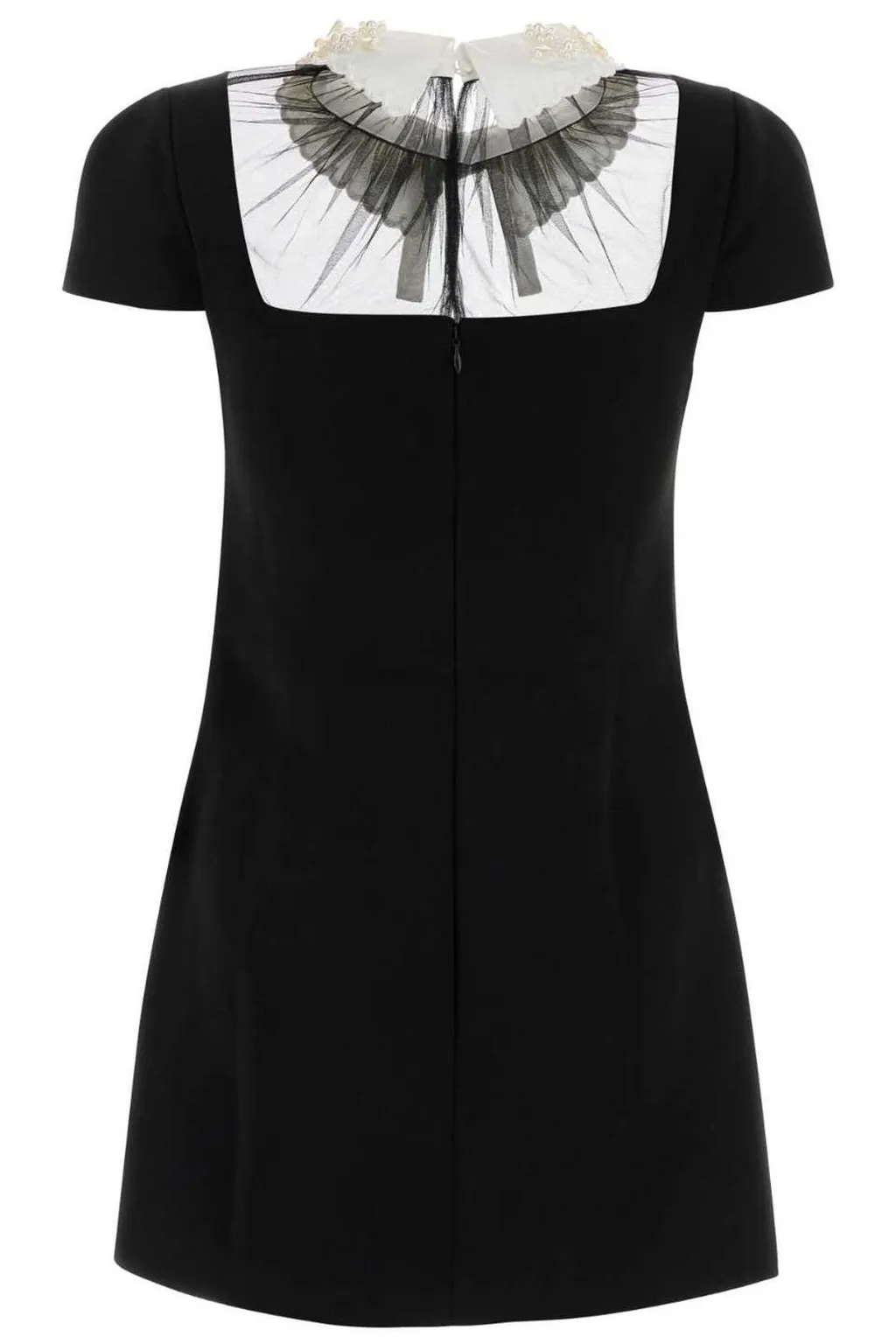 Dress With Embellished Collar