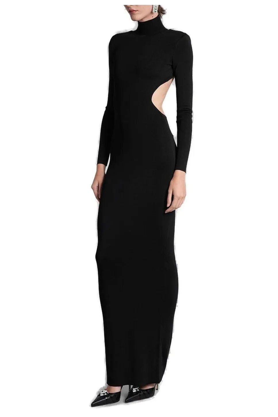Long Sleeve Cutout Gown