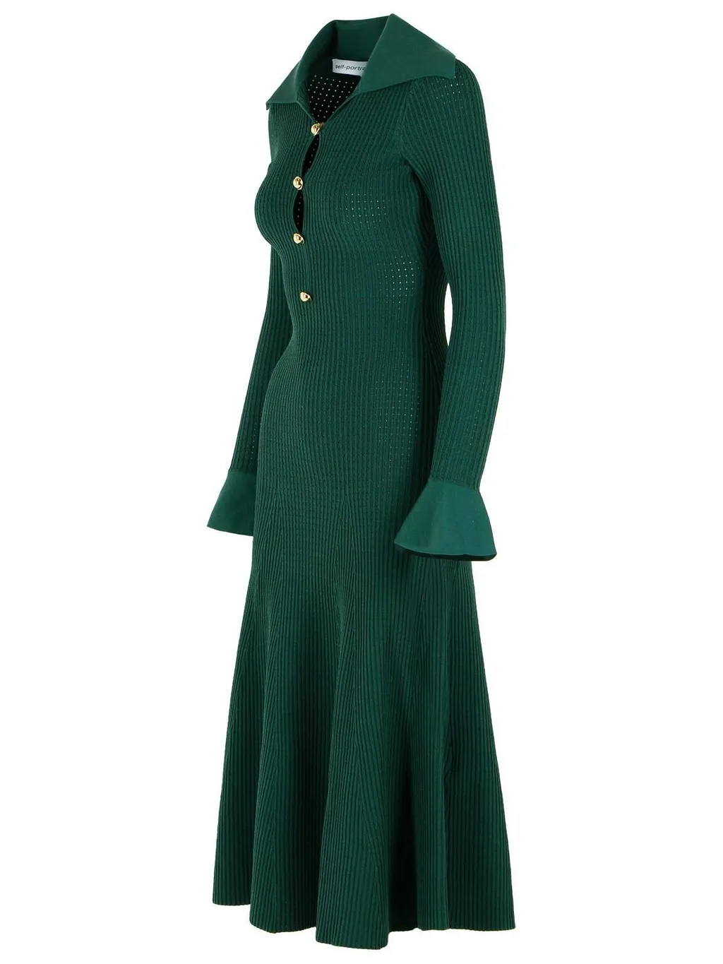 Ribbed Knit Midi Dress