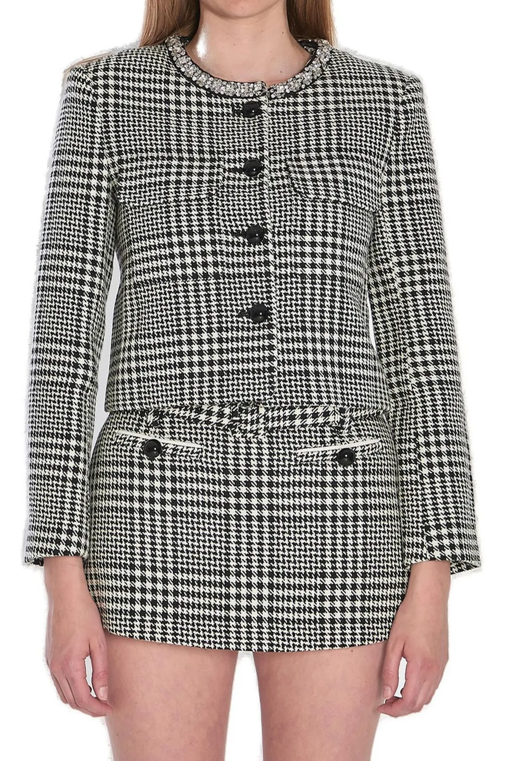 Tweed Jacket And Skirt Set