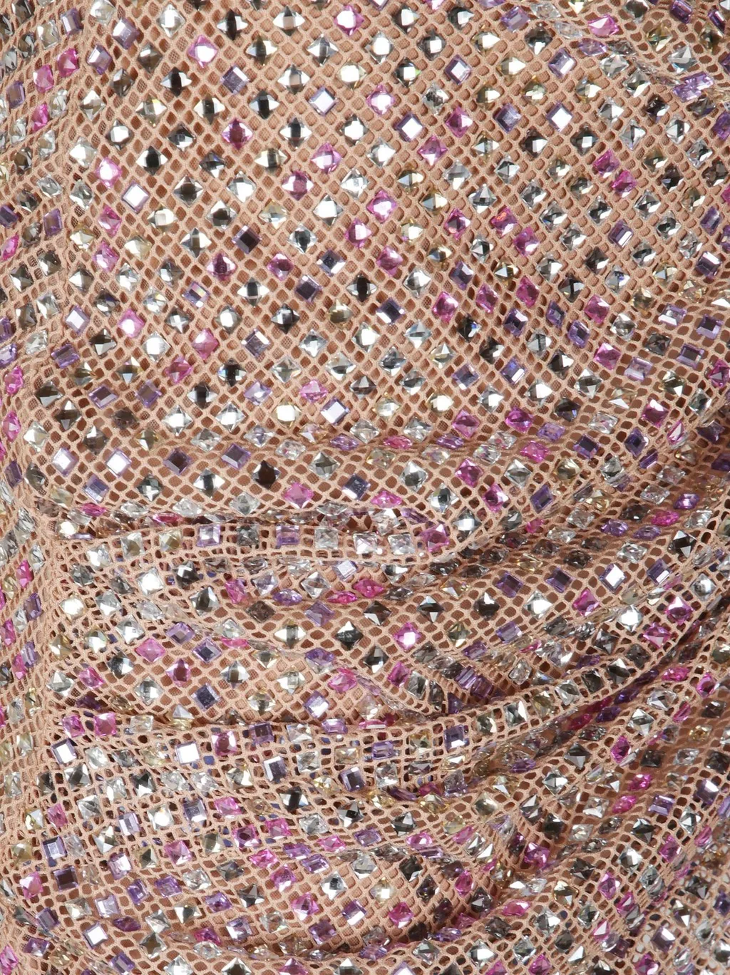 Sequined Draped Mini Skirt