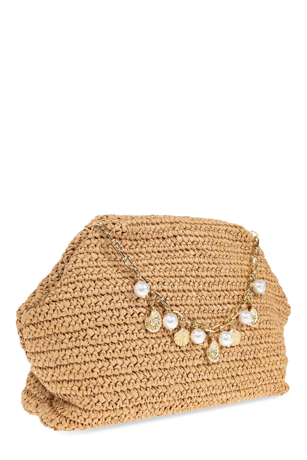 Woven Raffia Clutch