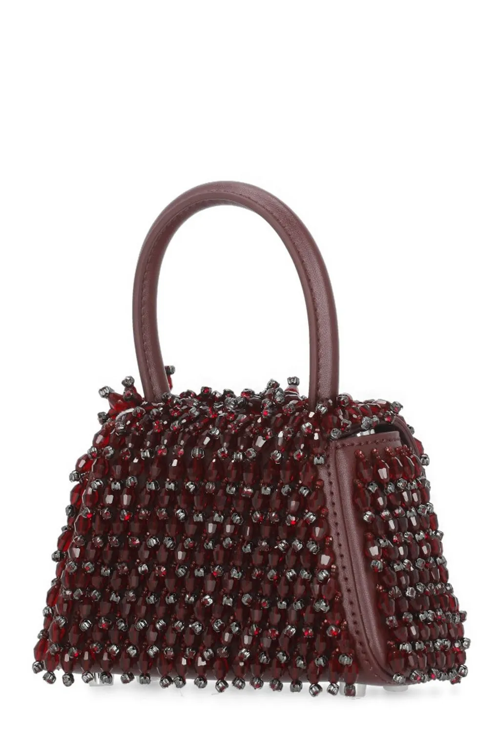 Beaded Top Handle Bag