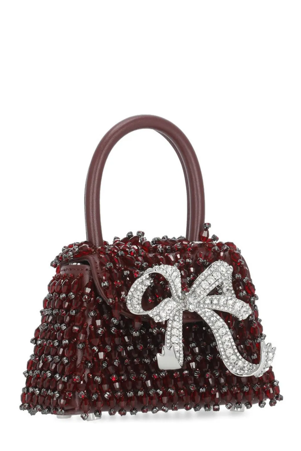 Beaded Top Handle Bag