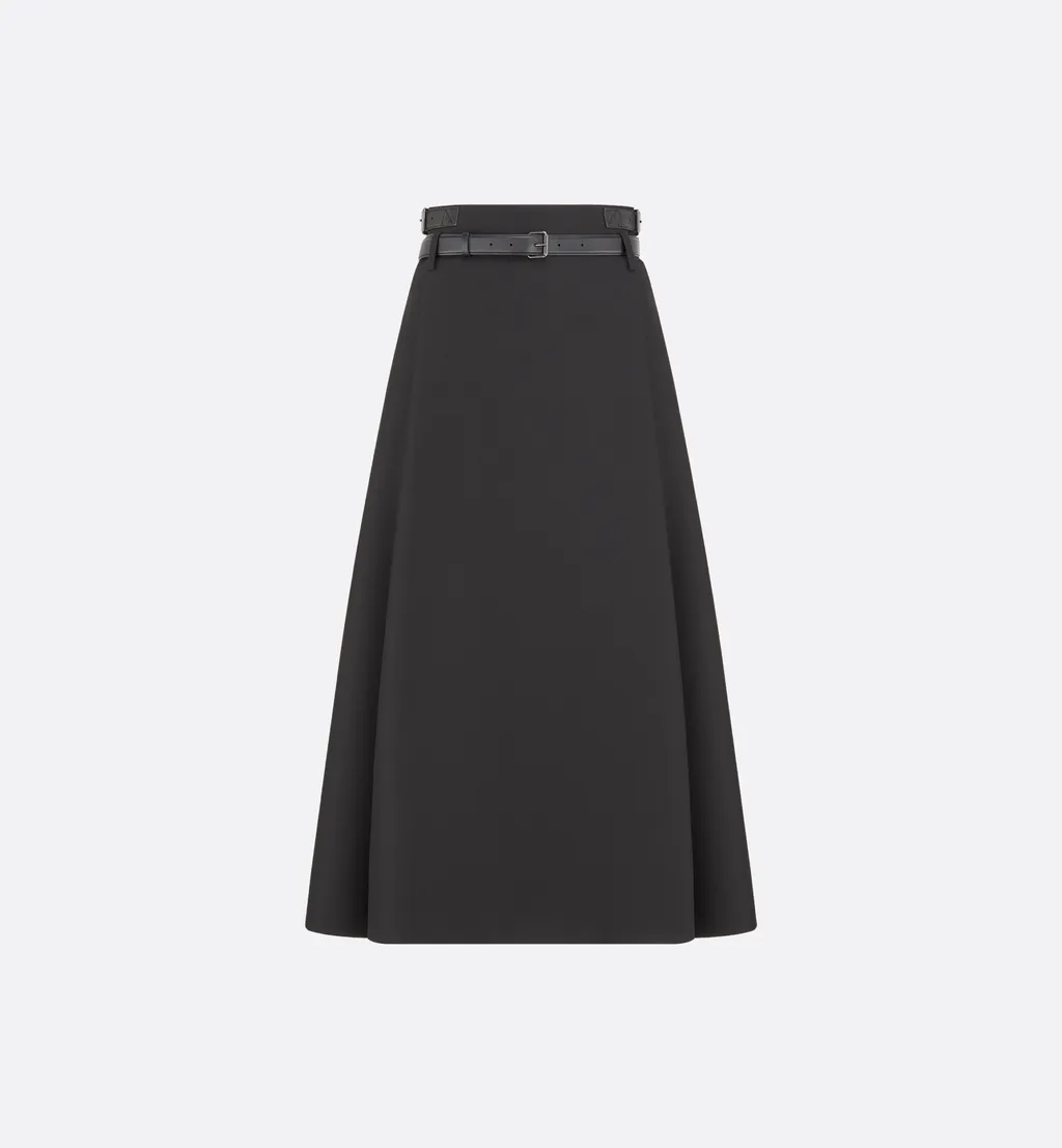 A-Line Skirt With Belt