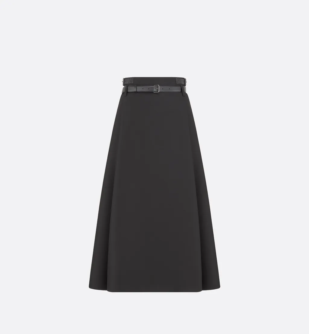 A-Line Skirt With Belt