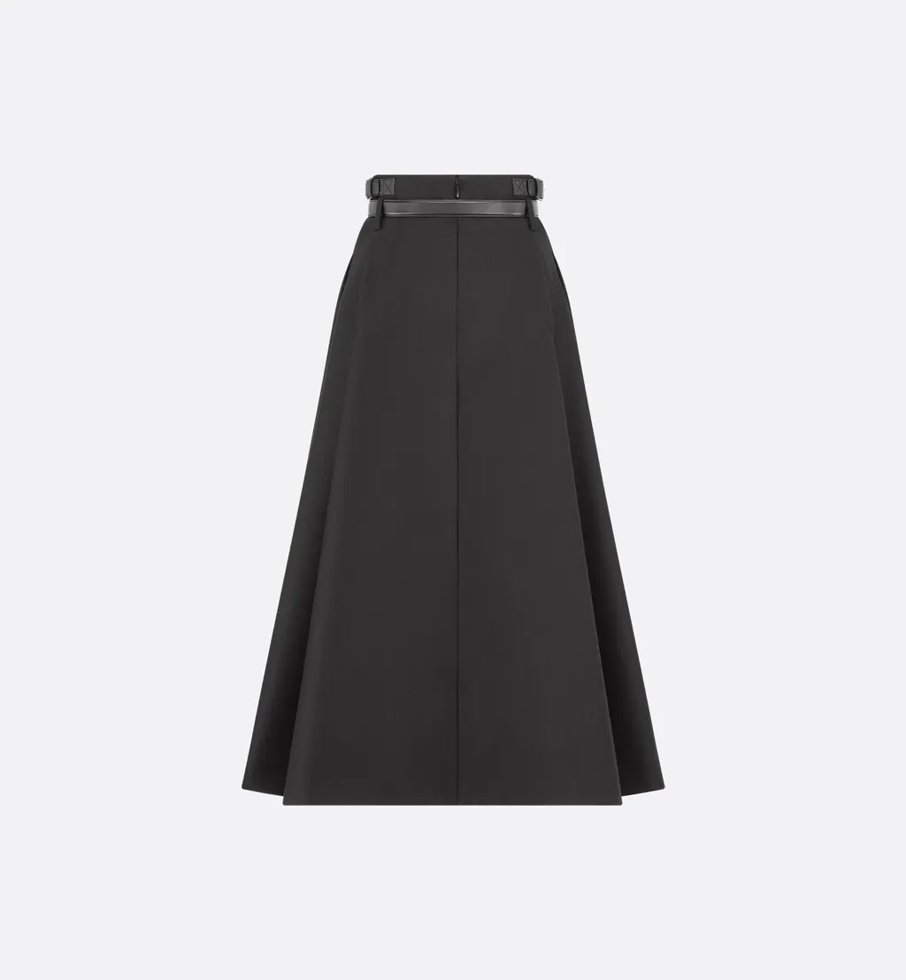 A-Line Skirt With Belt