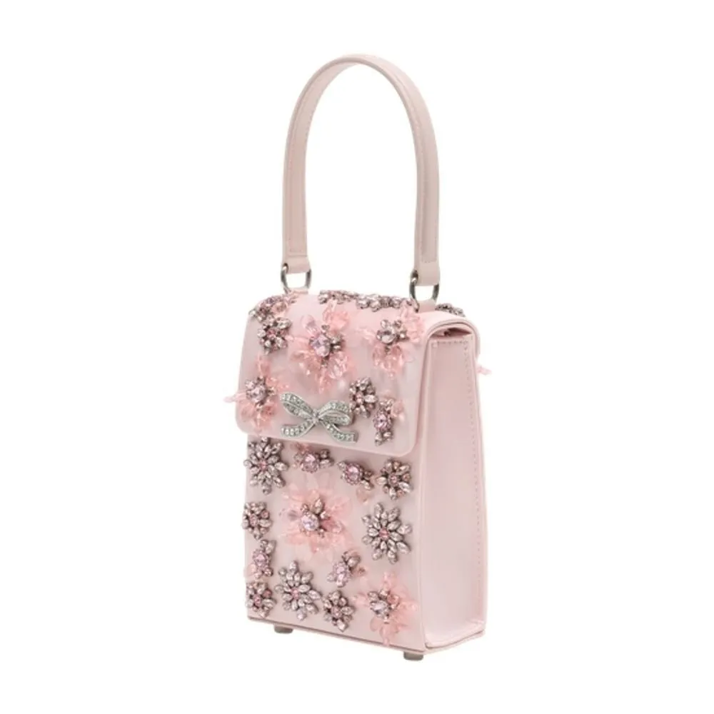 Embellished Top Handle Bag