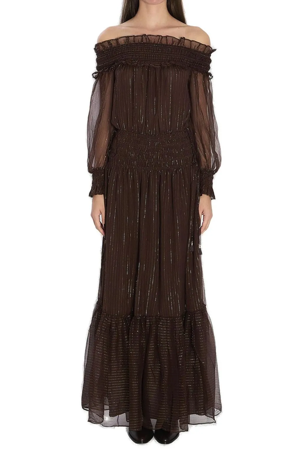 Off-The-Shoulder Maxi Dress