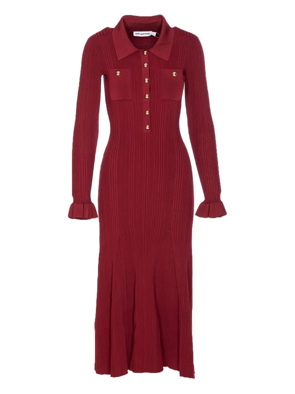 Ribbed Knit Midi Dress