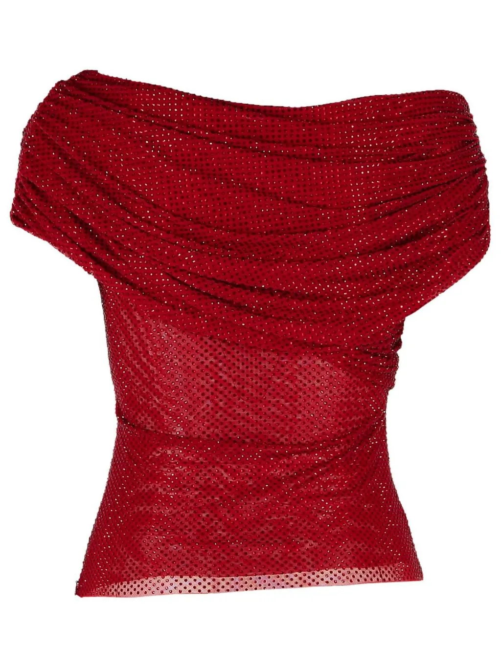 Draped Embellished Top