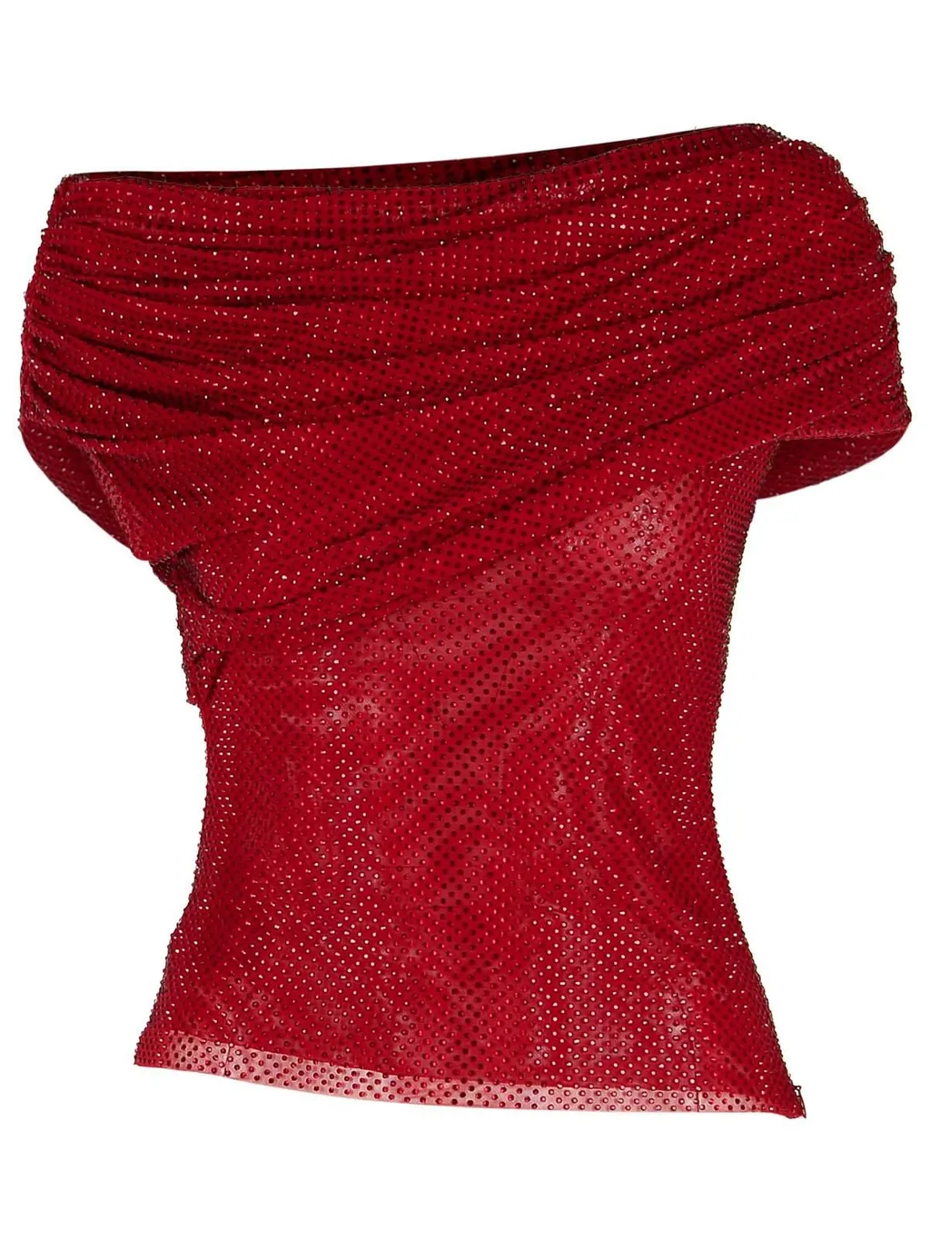 Draped Embellished Top