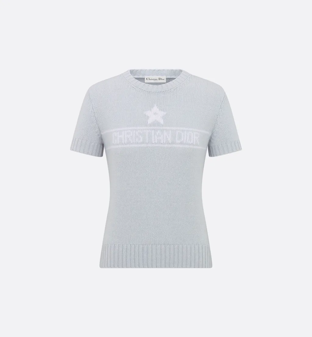 Short-Sleeved Sweater With Christian Dior Signature