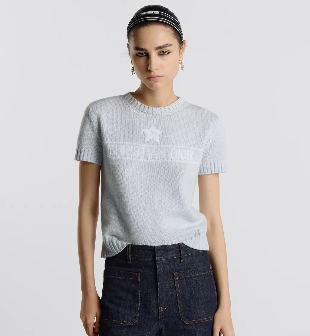 Short-Sleeved Sweater With Christian Dior Signature