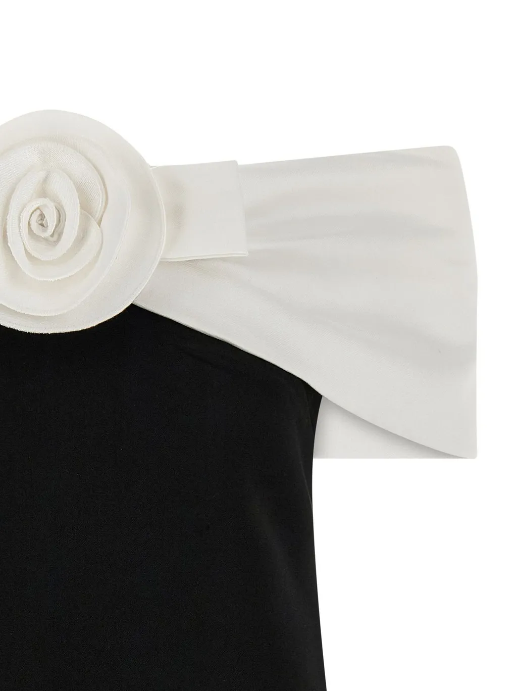 Off-The-Shoulder Mini Dress With Bow Detail