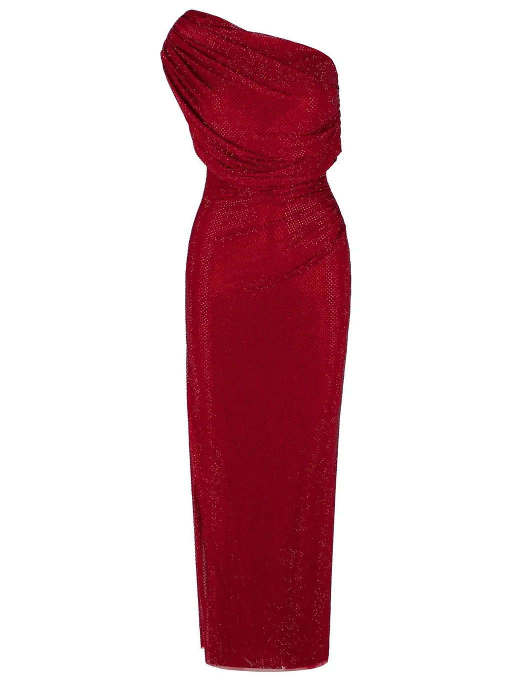 One-Shoulder Draped Gown