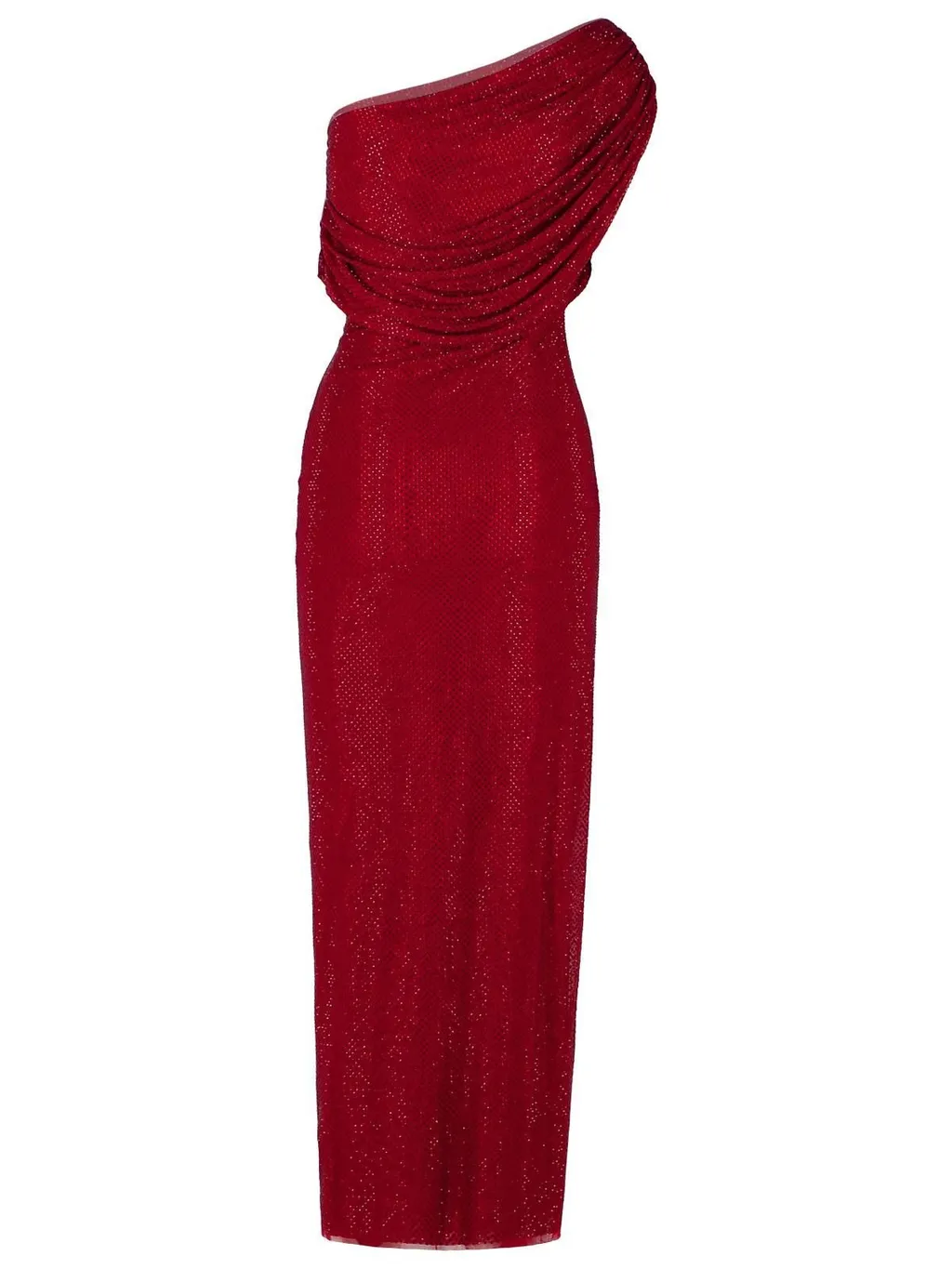 One-Shoulder Draped Gown