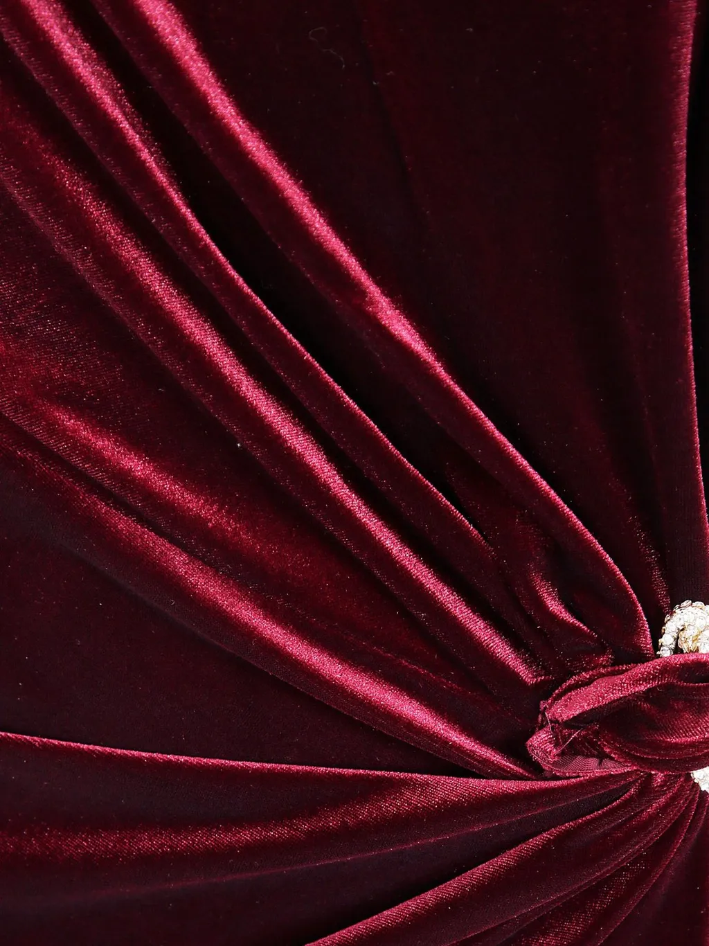 Velvet Strapless Gown