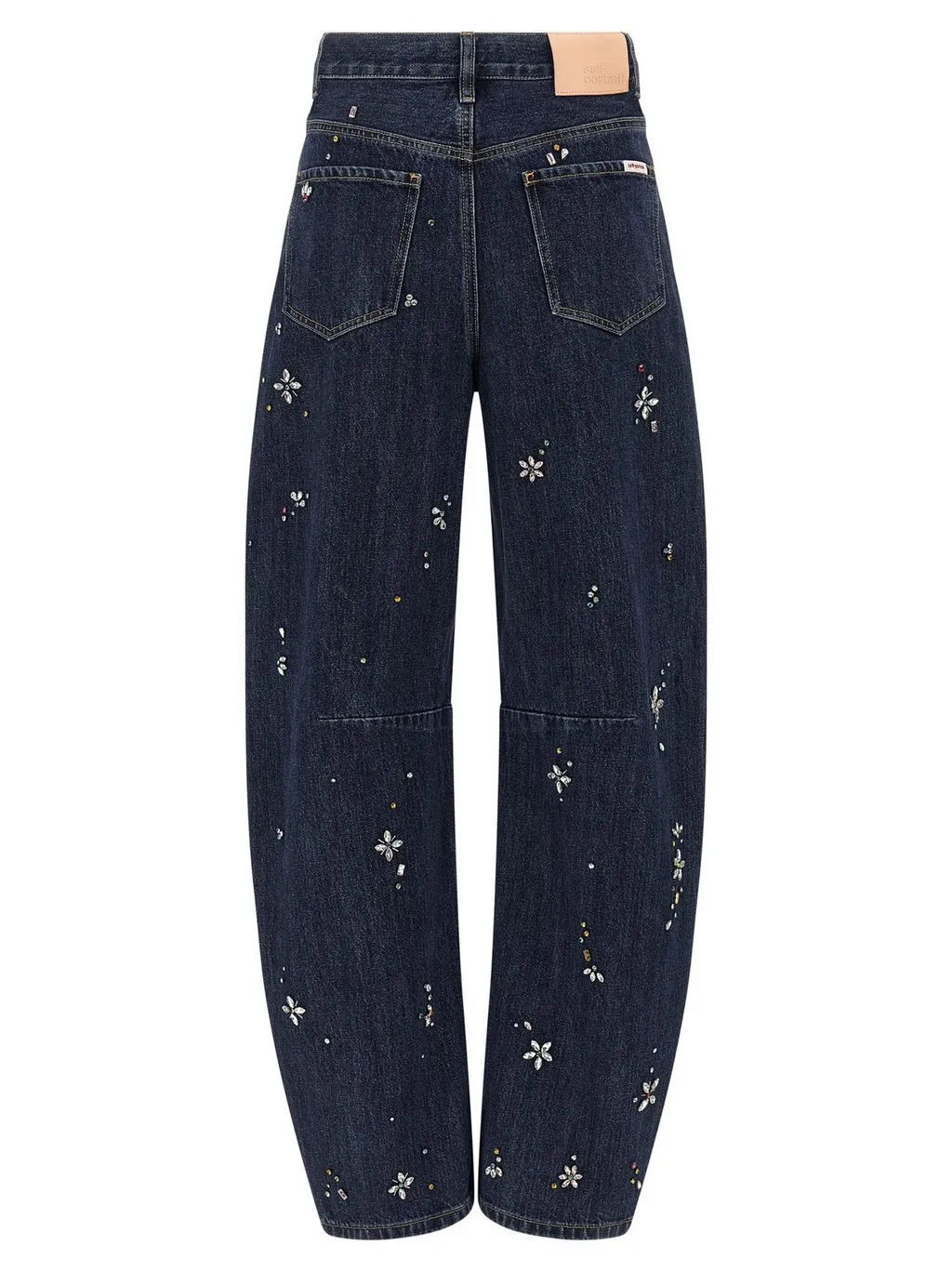 Embellished Wide-Leg Jeans