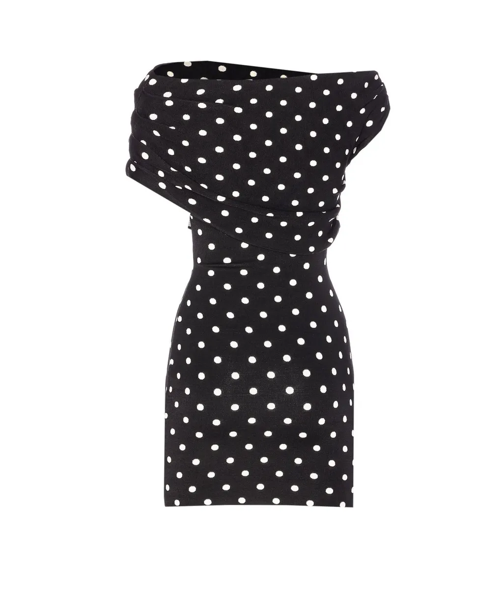 Strapless Polka Dot Dress