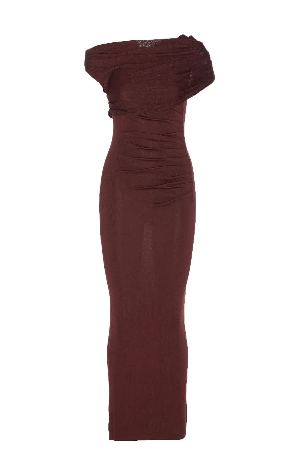 Asymmetric Ruched Dress