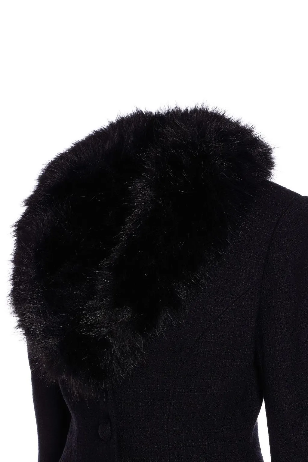 Jacket With Fur Collar And Cuffs
