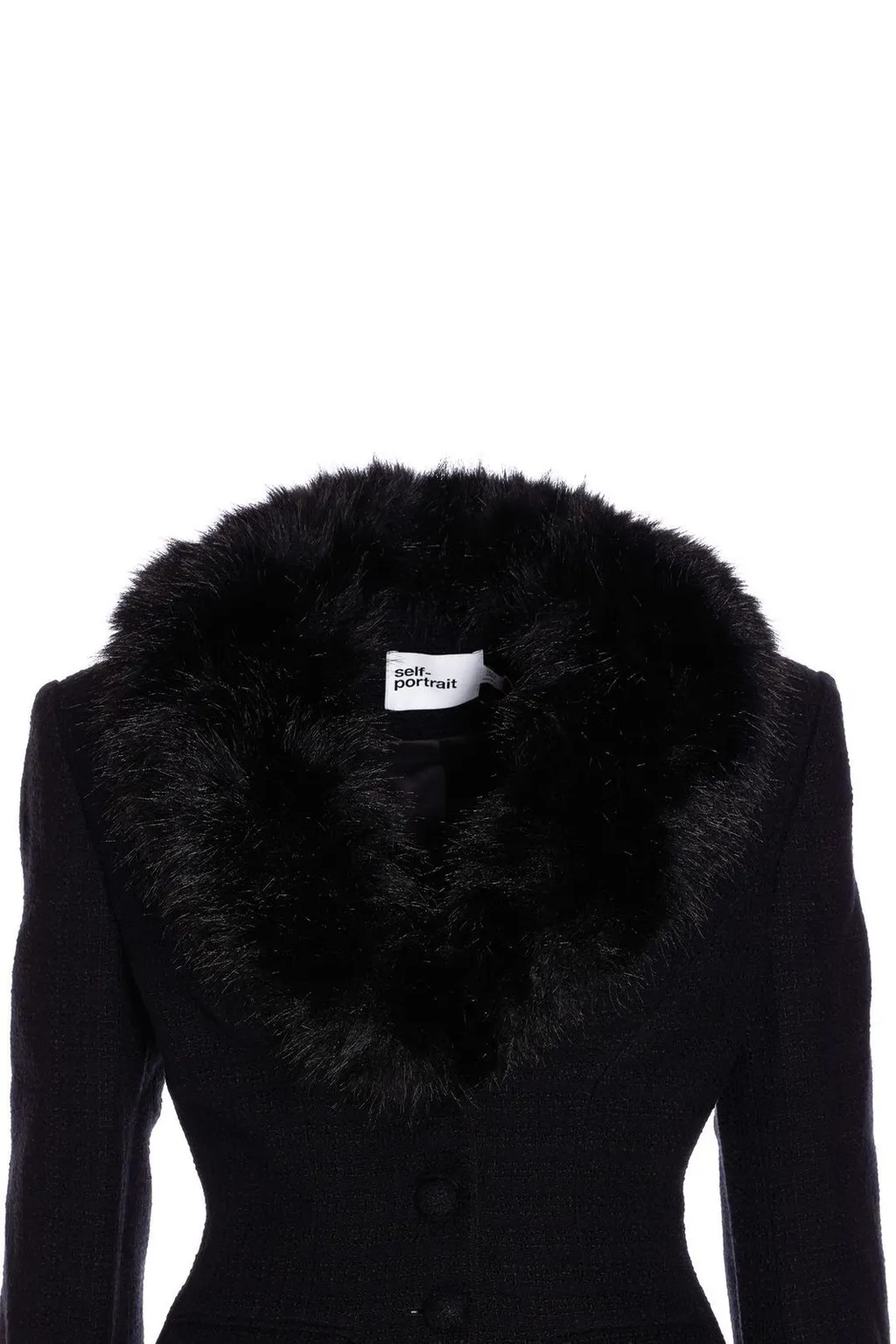 Jacket With Fur Collar And Cuffs