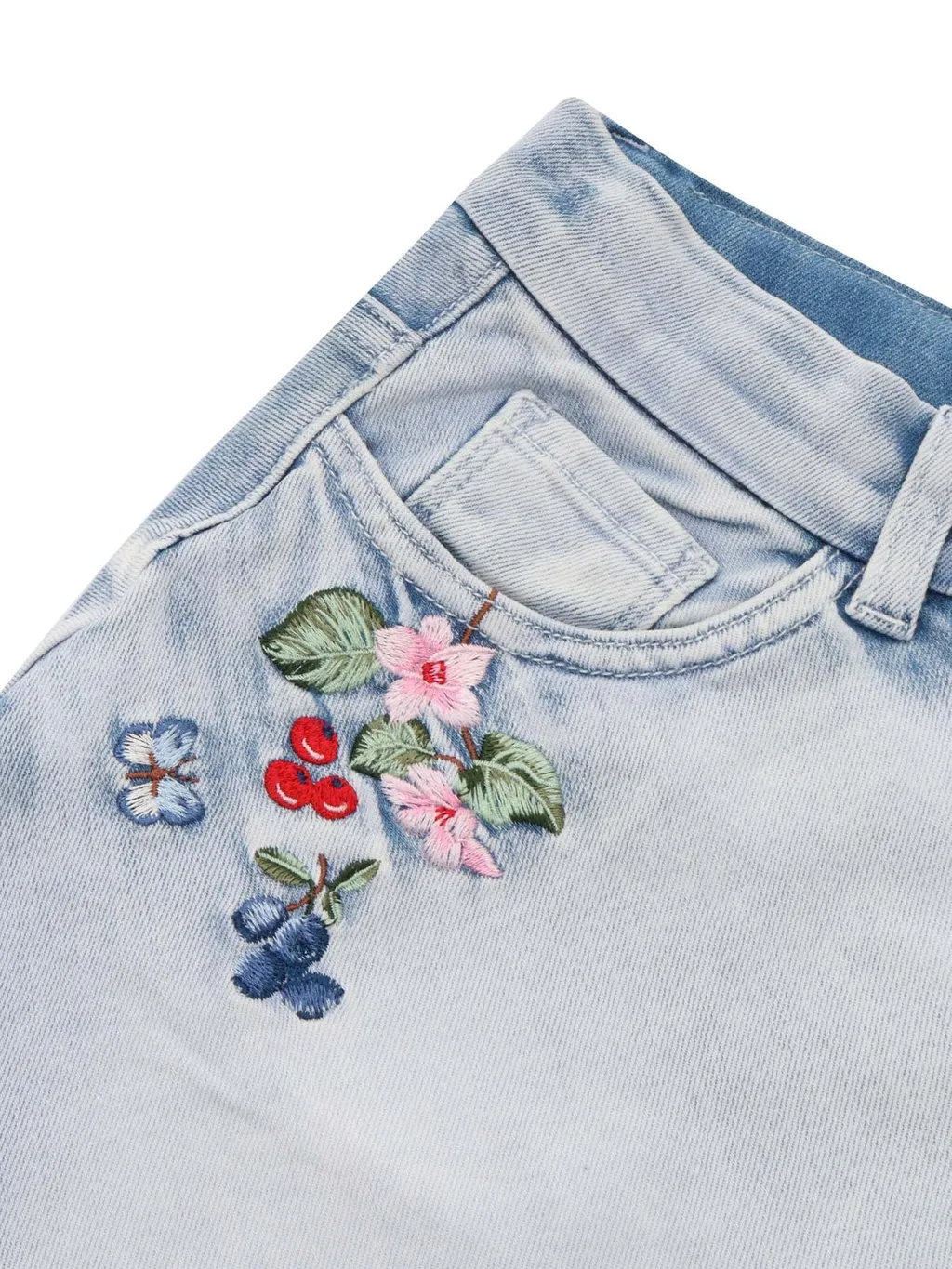 Monnalisa Embellished Jean Shorts