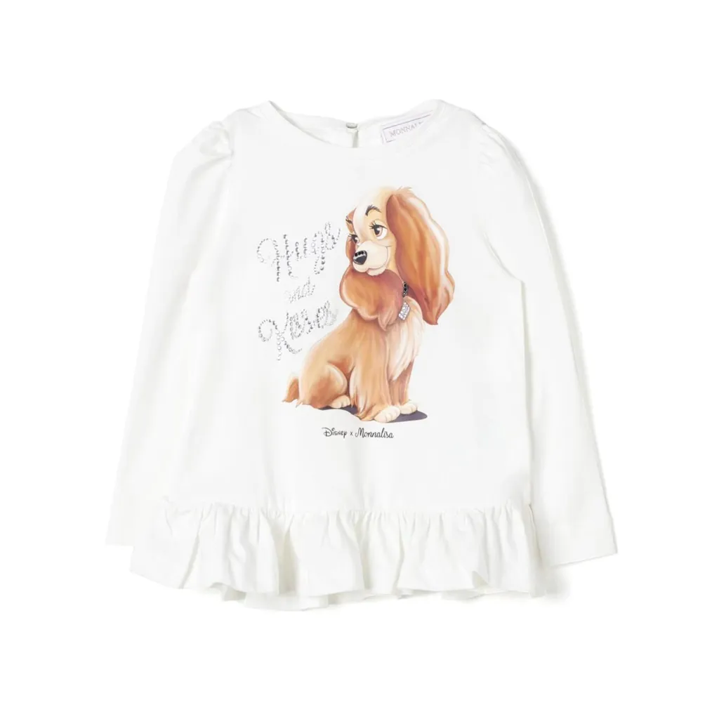 Monnalisa Lady And The Tramp Maxi T-Shirt