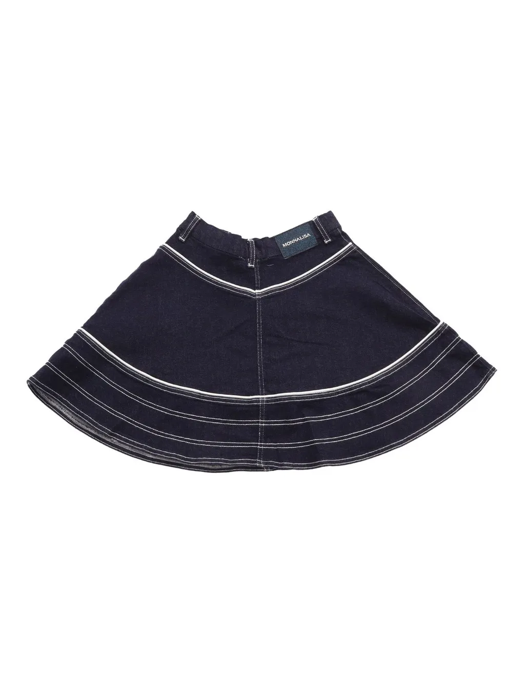 Monnalisa Heart Pockets Jeans Skirt