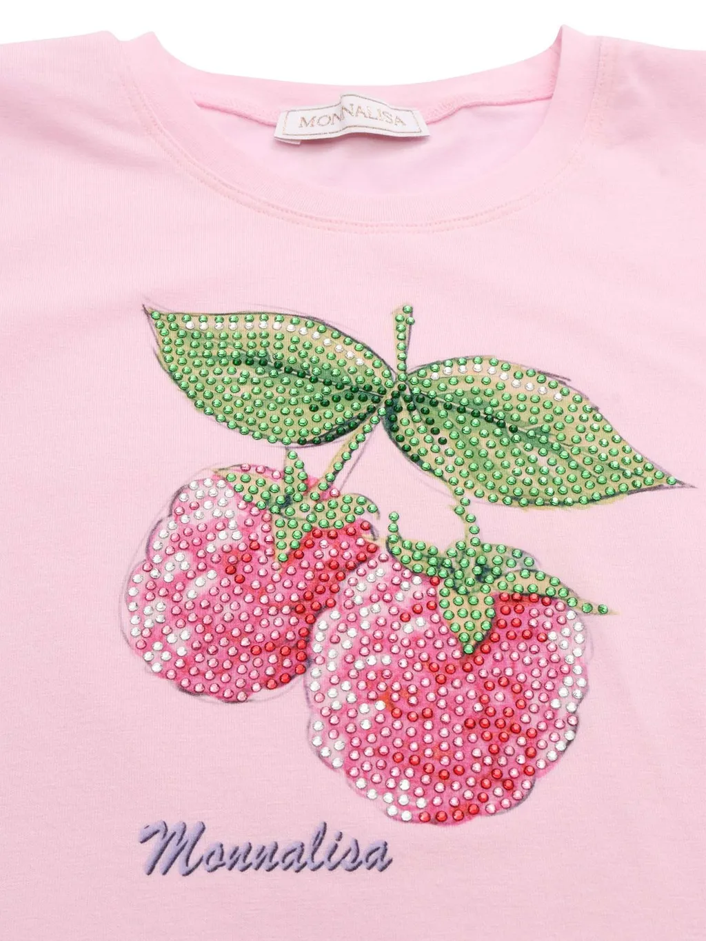 Monnalisa Embellished Raspberry T-Shirt