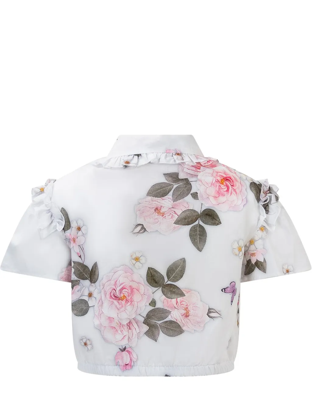 Monnalisa Floral Muslin Shirt
