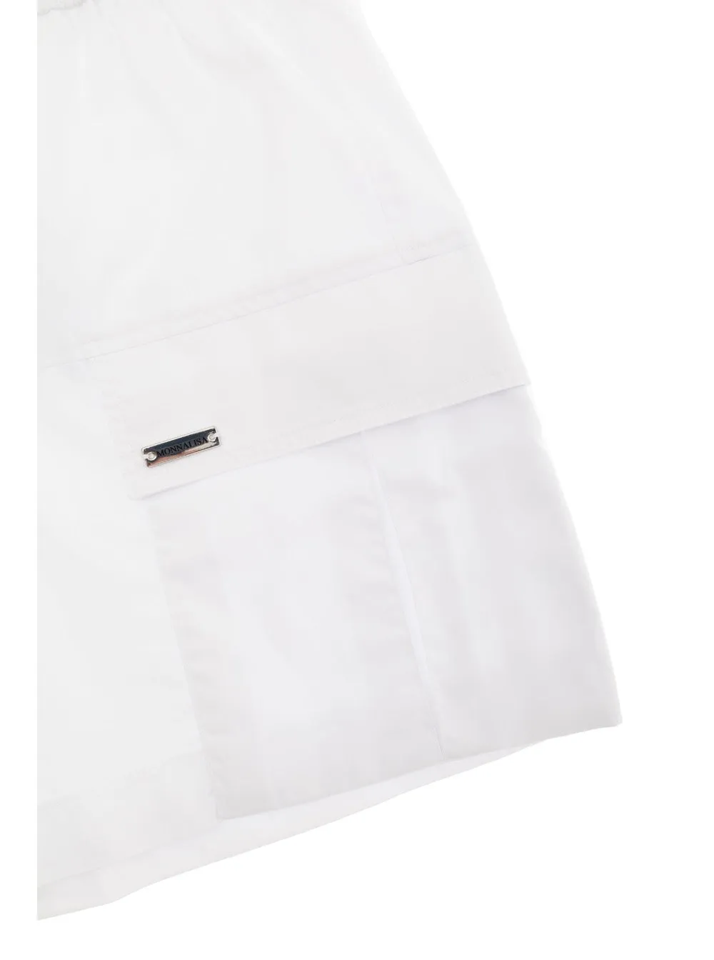 Monnalisa Poplin Cargo Bermuda Shorts