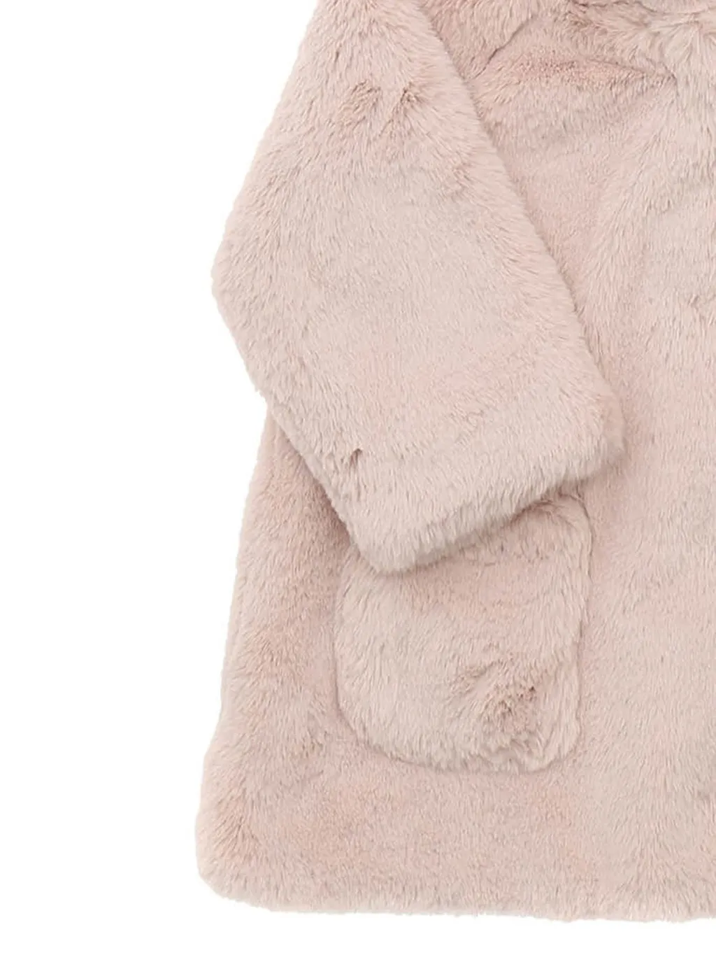 Monnalisa Shearling Hooded Coat