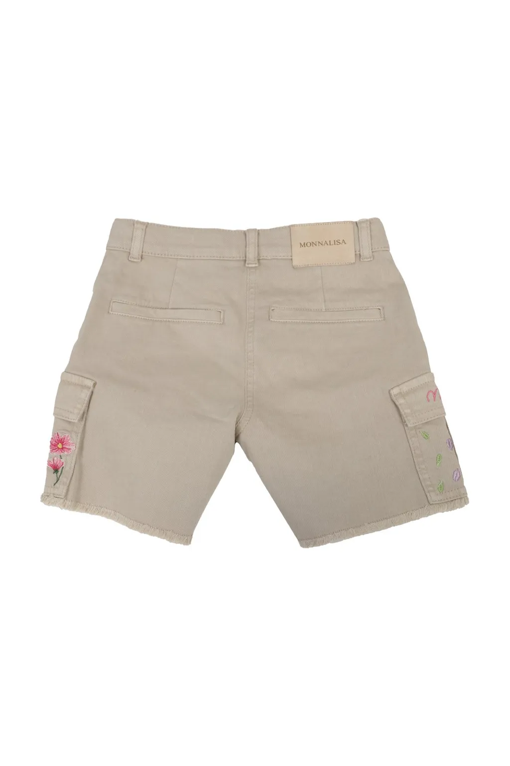 Monnalisa Logo Embroidered Mid-Rise Shorts
