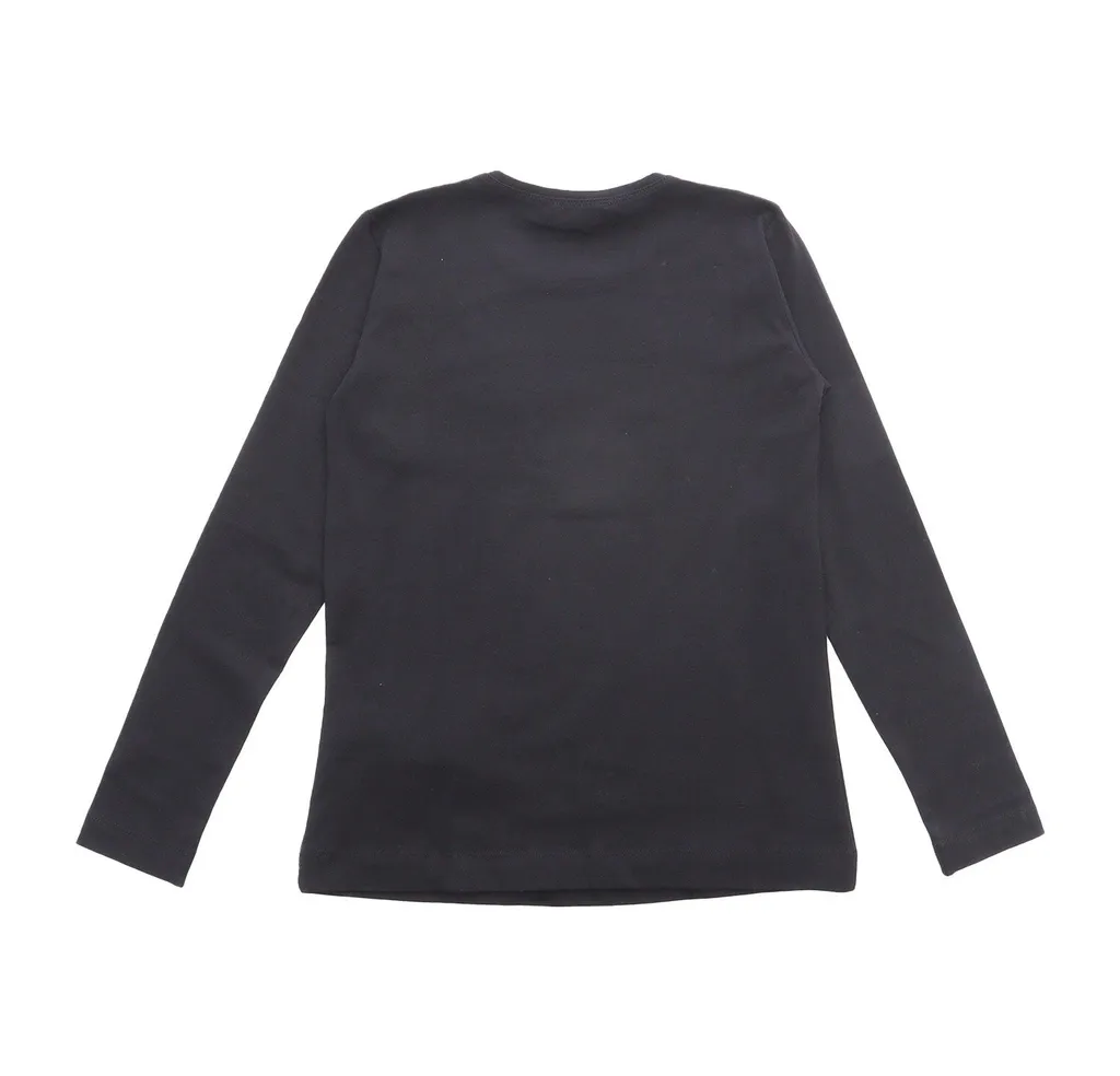 Monnalisa Pink Panther Long-Sleeved Crewneck T-Shirt