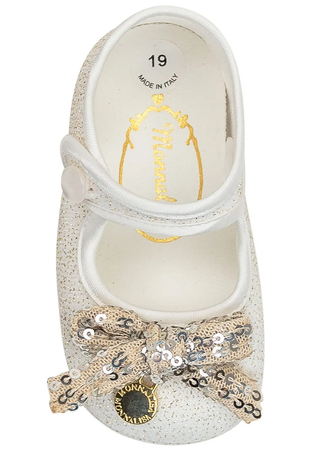 Monnalisa Glitter Detailed Tulle Ballet Flats