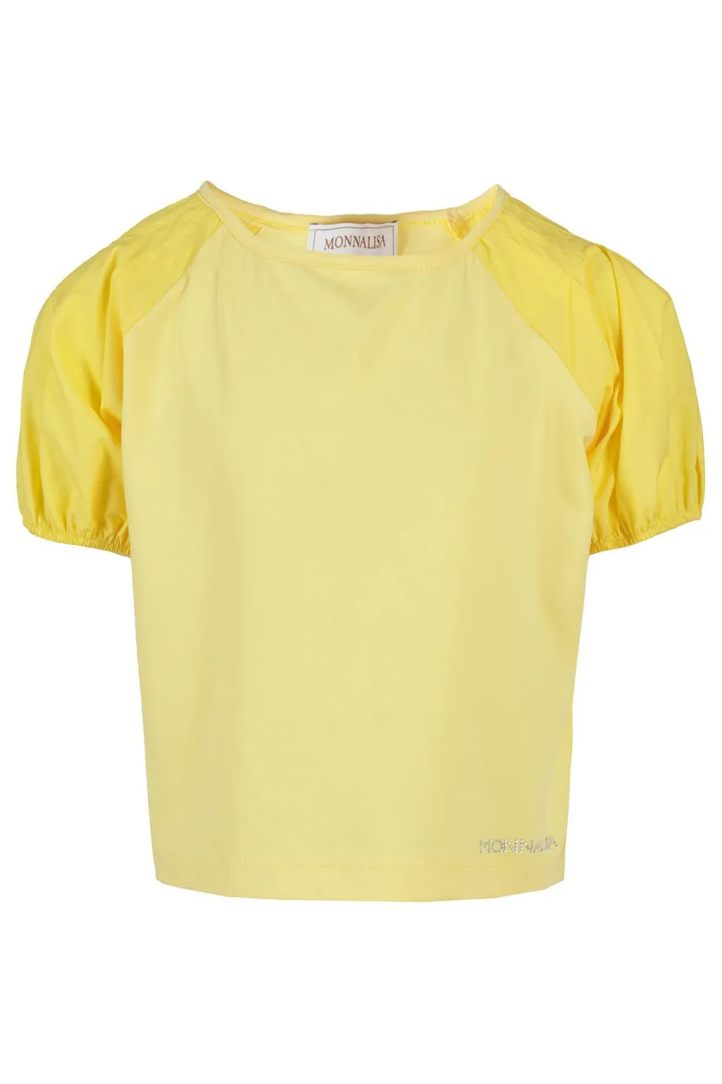Monnalisa Logo Embellished Crewneck T-Shirt