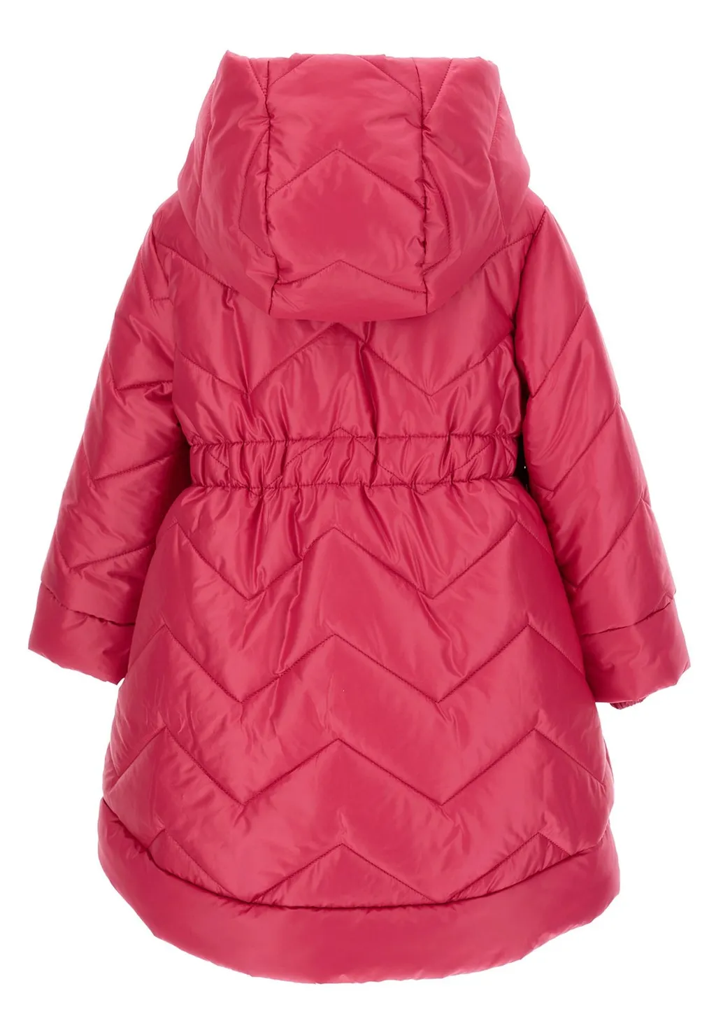Monnalisa Logo Patch Quilted Hooded Down Jacket