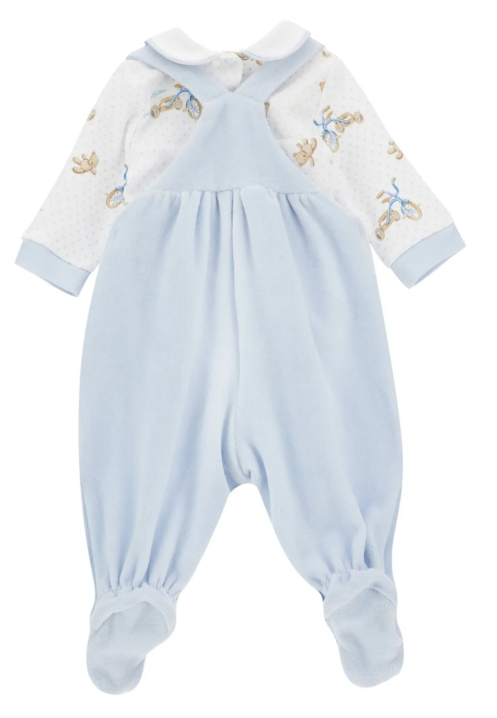 Monnalisa Motorcycle Printed Newborn Two-Piece Set