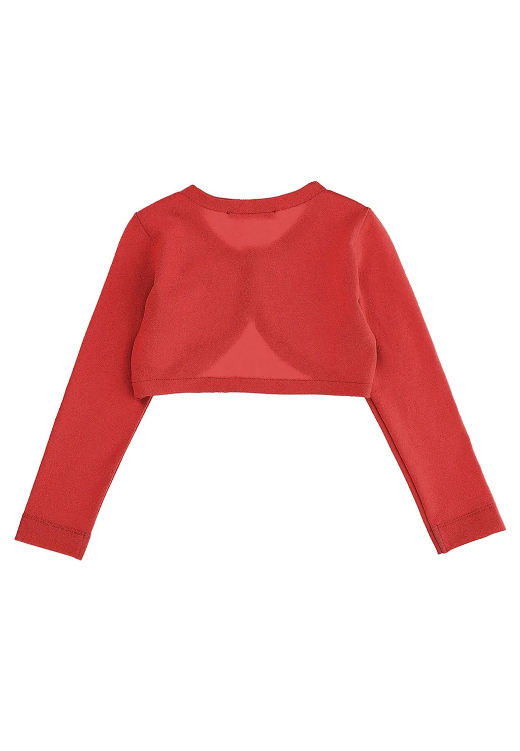 Monnalisa Rounded Cover-Up Cropped Cardigan