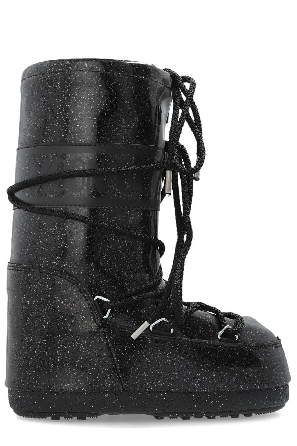 Moon Boot Kids Icon Glitter Lace-Up Snow Boots