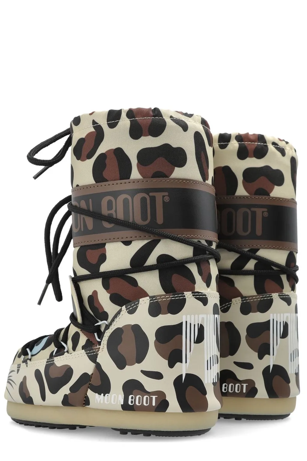 Moon Boot Kids Icon Animal Printed Snow Boots