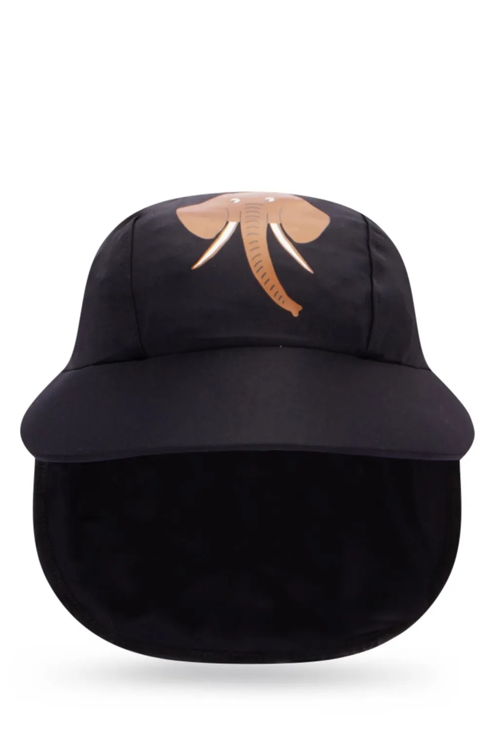 Mini Rodini Elephant-Printed Curved Peak Swim Hat