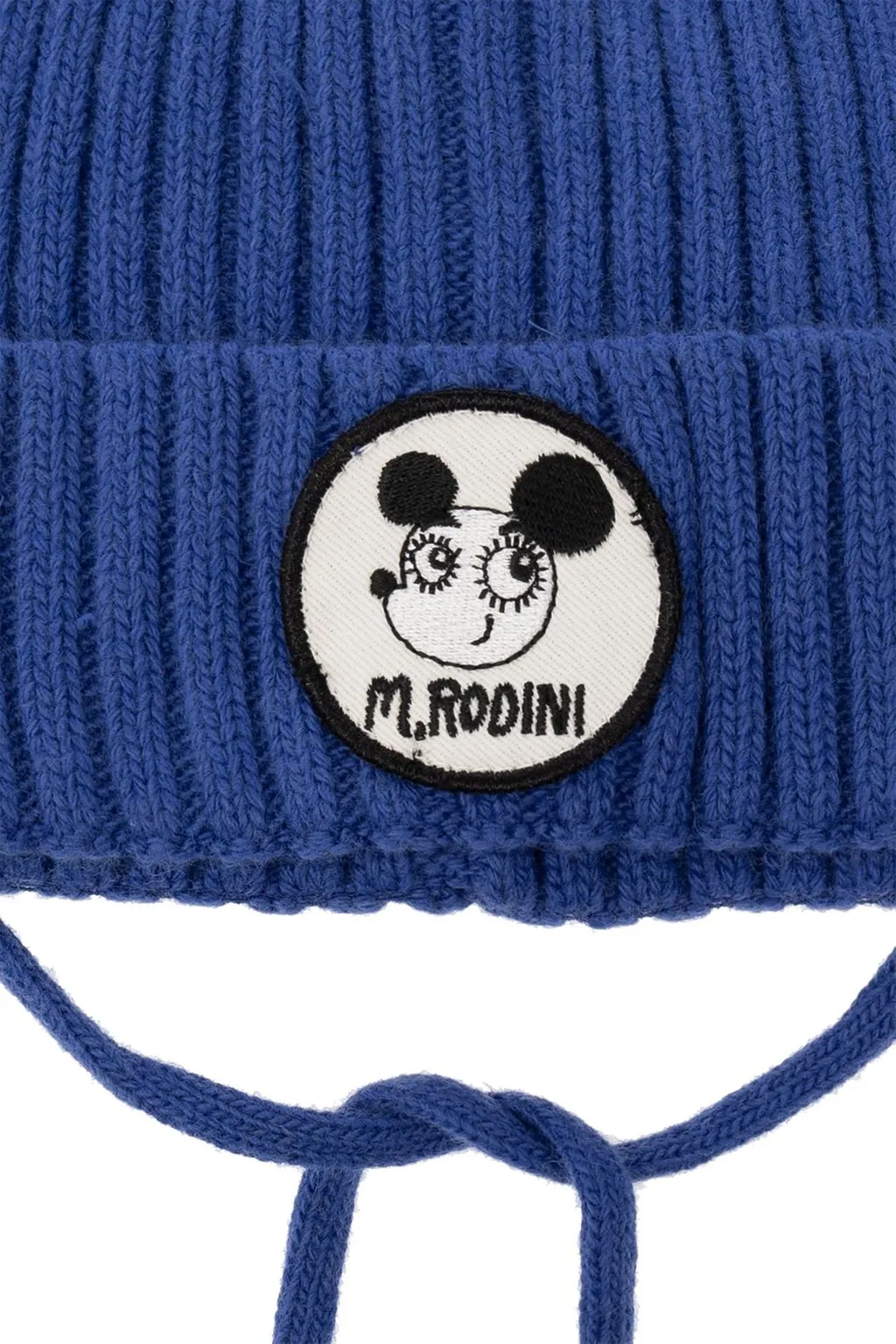 Mini Rodini Logo Embroidered Strapped Beanie