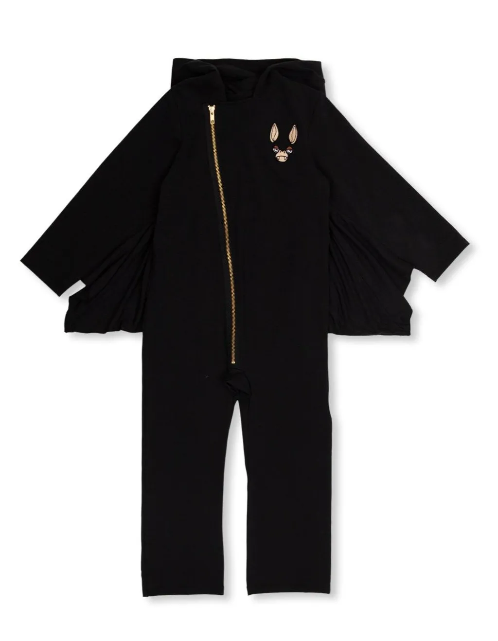 Mini Rodini Zip-Up Straight Hem Jumpsuit