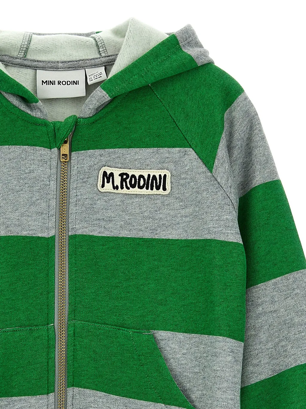 Mini Rodini Striped Zip-Up Hoodie