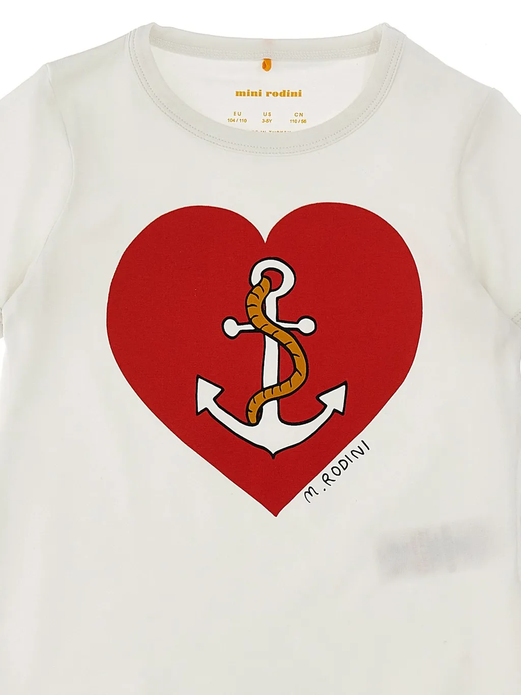 Mini Rodini Logo Printed Crewneck T-Shirt
