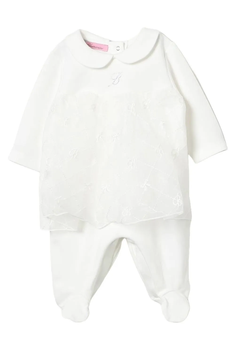 Miss Blumarine Logo Embellished Jumpsuit